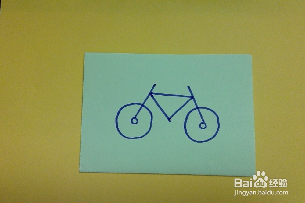 简笔画怎样画自行车的画法幼儿兴趣培养学画车子