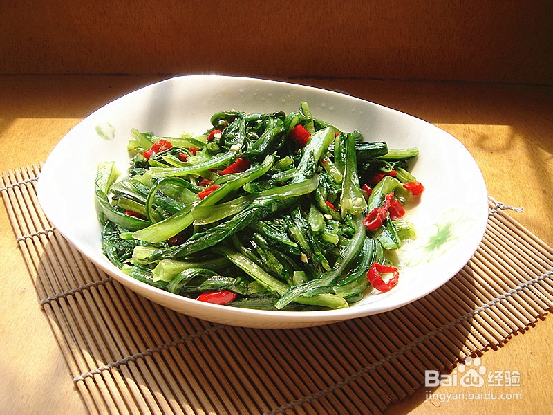 香辣油麦菜——舌尖上的家常味道