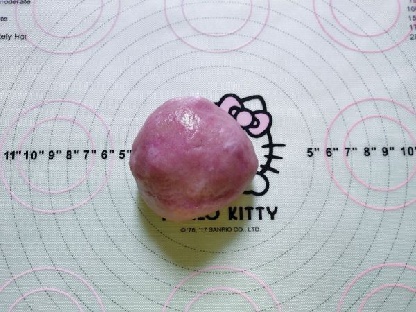 紫薯花朵豆沙酥饼