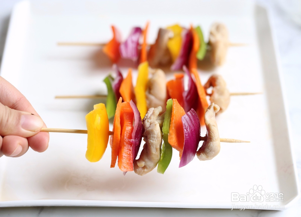 美味柠香鸡肉串