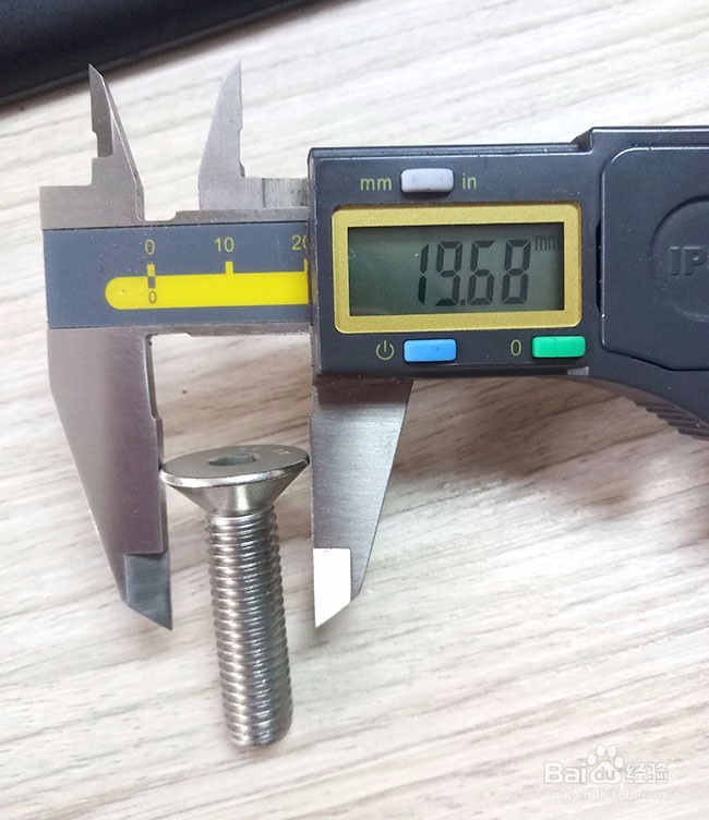 平头螺丝，沉头螺丝的测量方法。