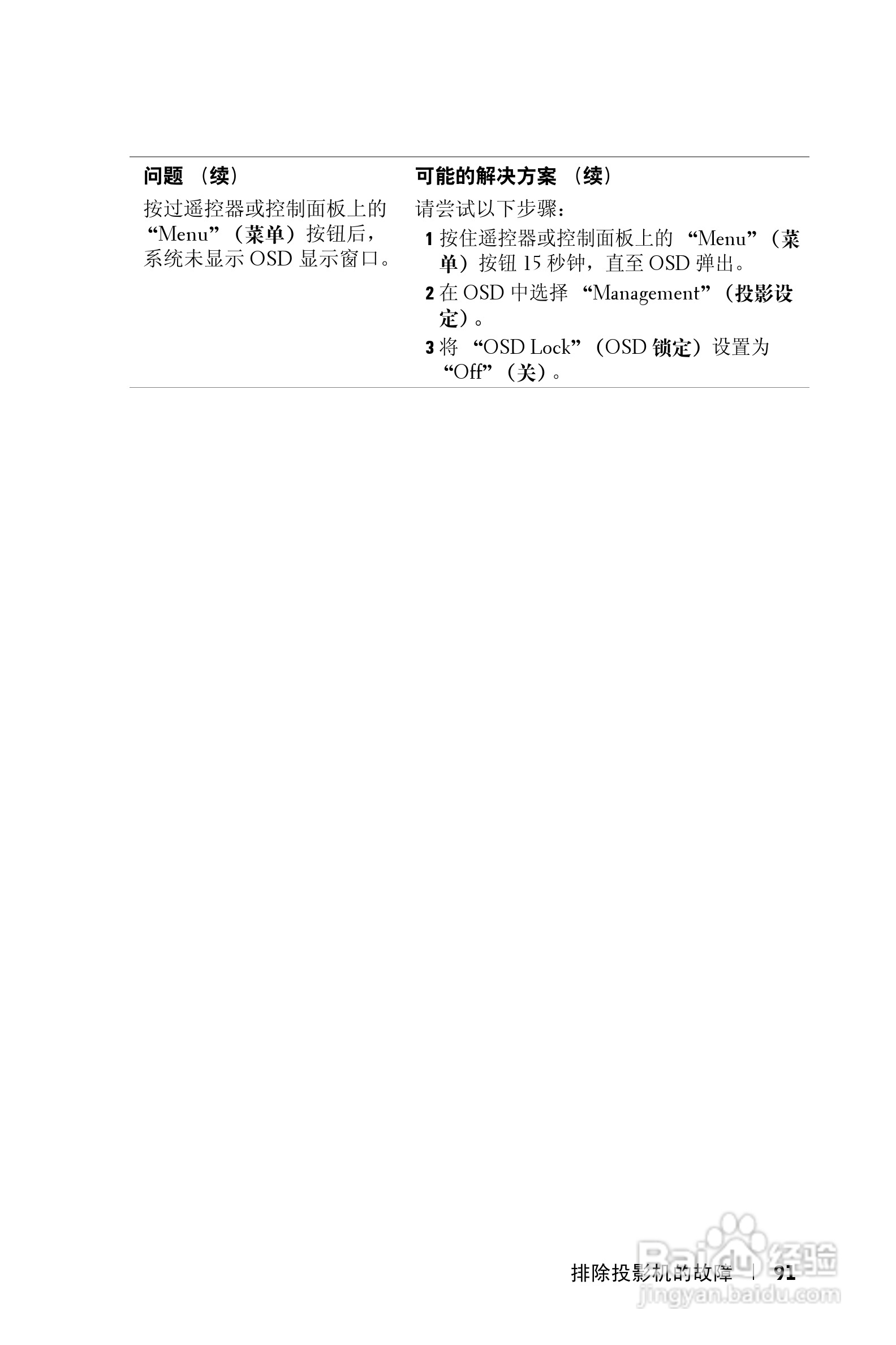 DELL Dell 1100MP Projector投影机说明书:[10]