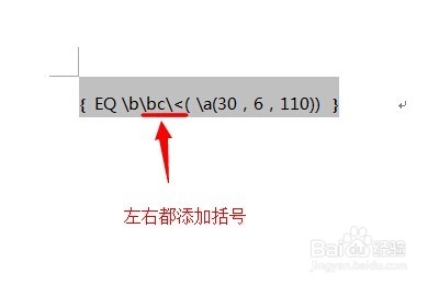 Word域代码特殊指令详解之二：\B括号开关
