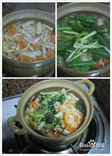 什锦金针菇煲简单做