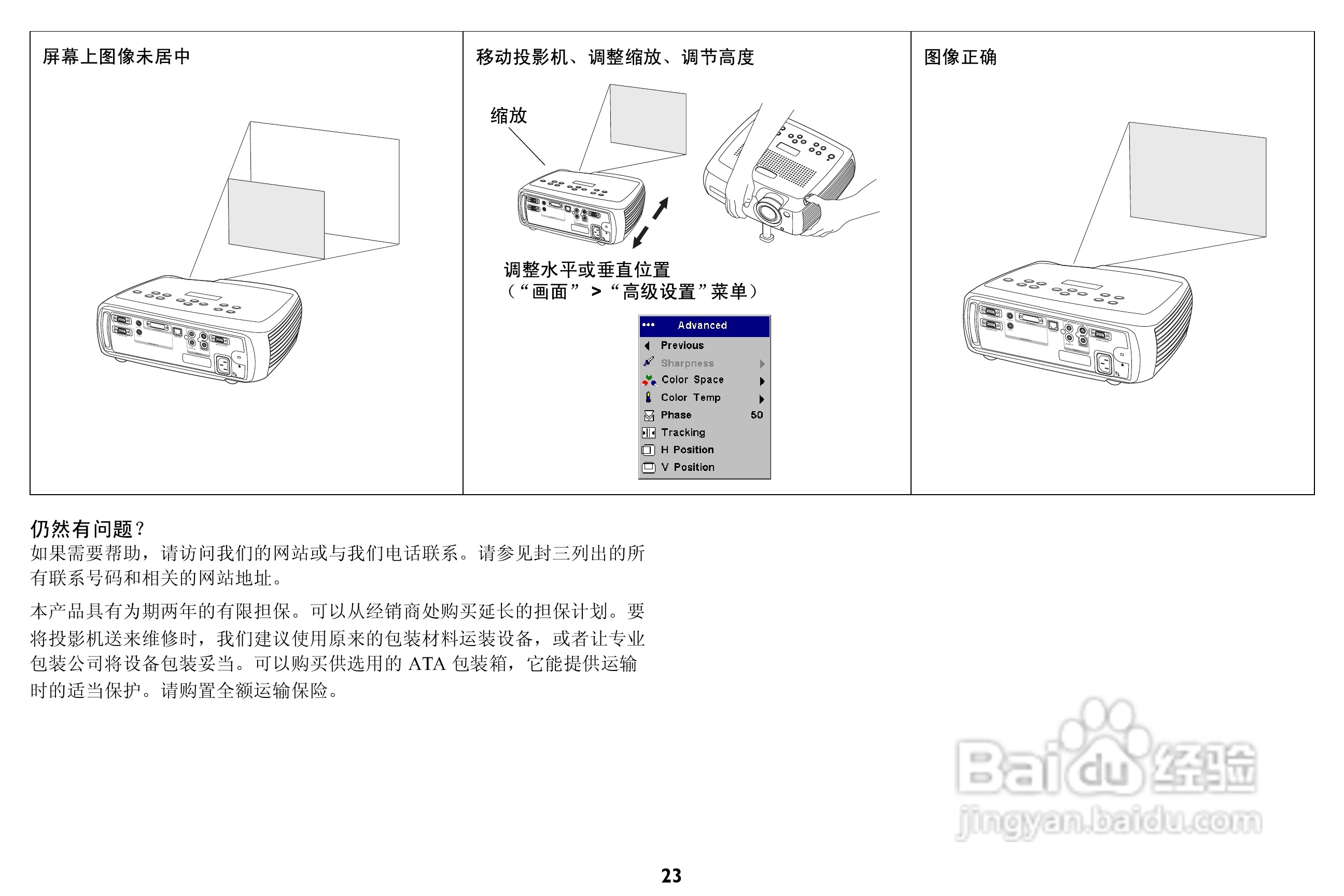 ASK Proxima C160投影机说明书:[3]