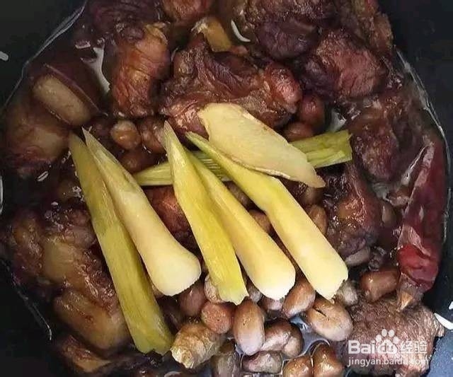 红烧肉炖花生如何做