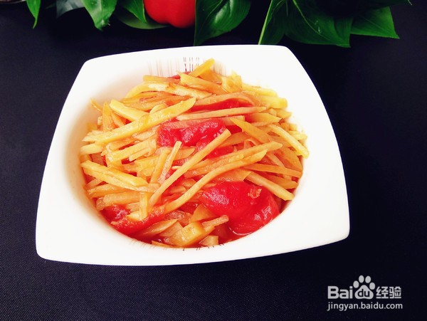如何制作土豆丝西红柿