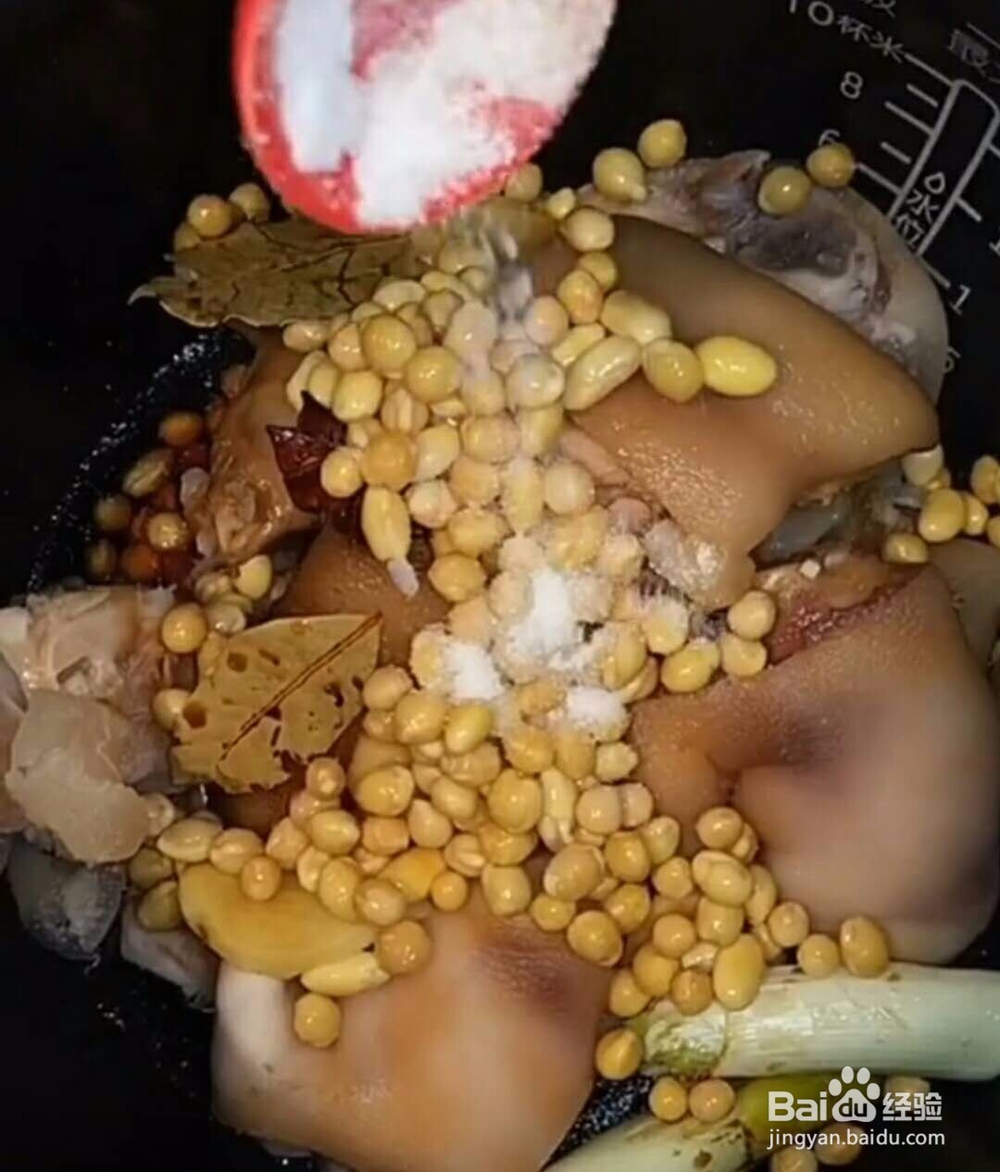 黄豆 顿猪脚做法