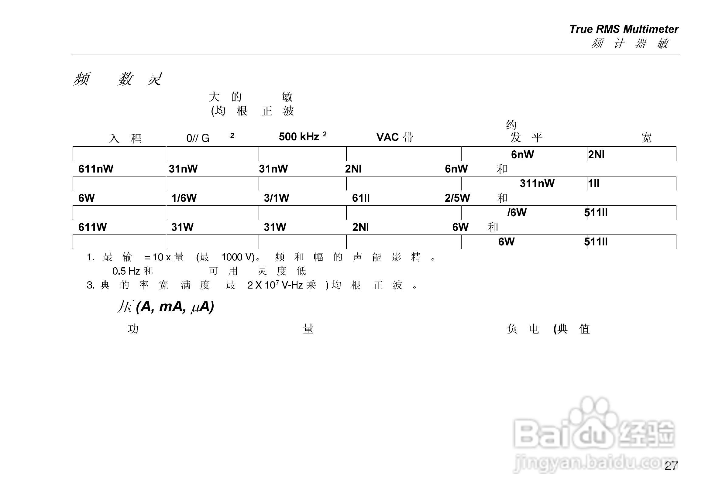 福禄克Fluke 187数字模拟多用表使用说明书:[4]