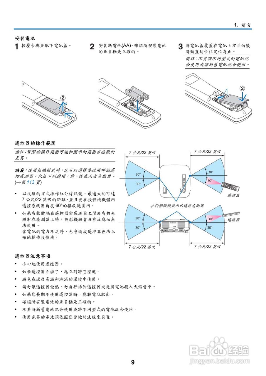 NEC NP901W型投影机用户手册:[3]