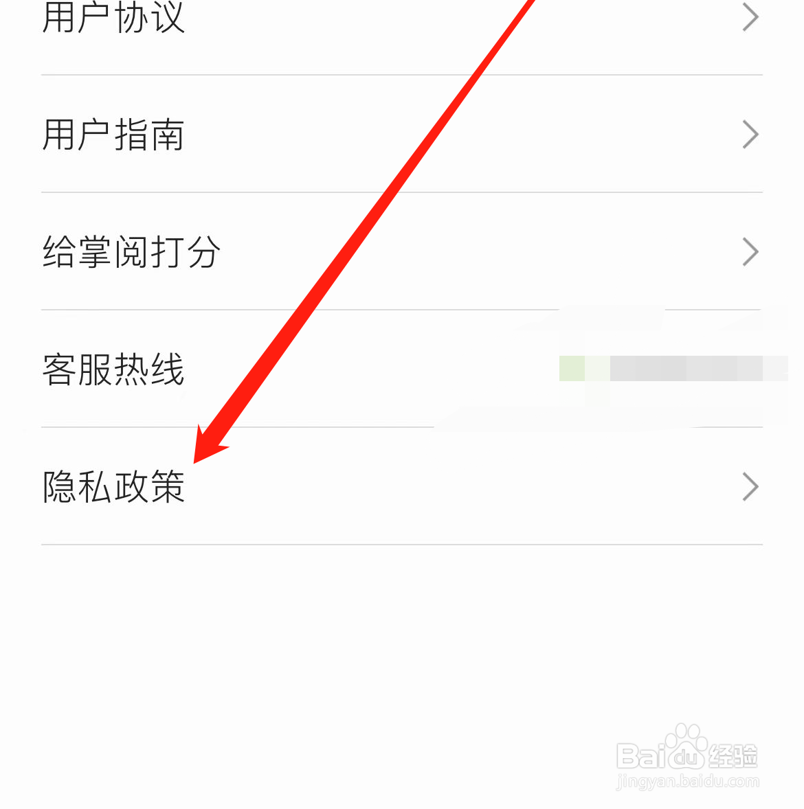 掌阅如何查看隐私政策