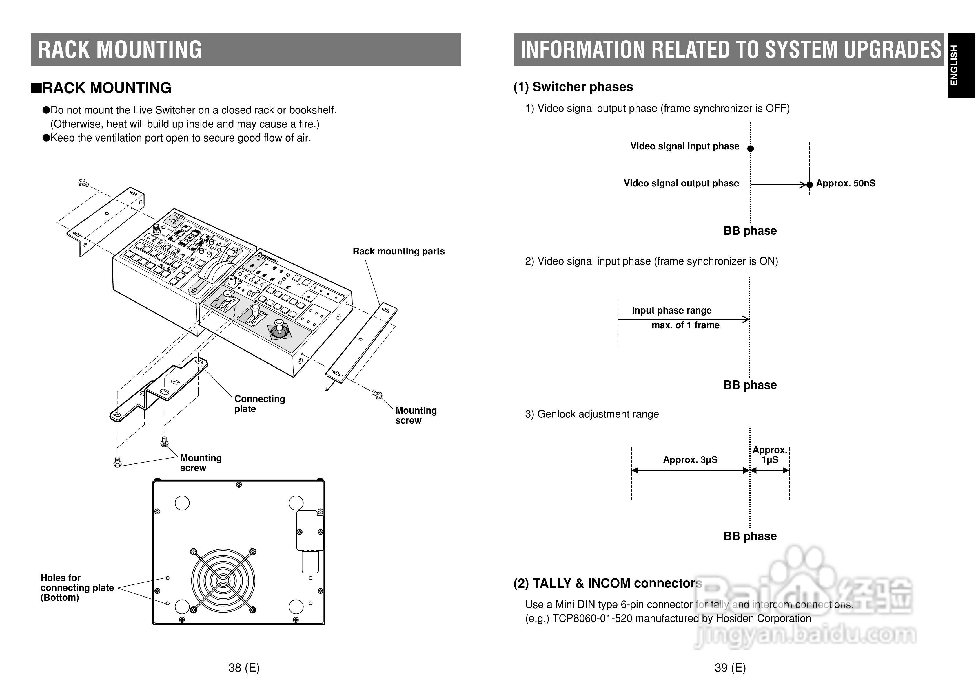 松下 AW-SW350E切换器操作说明书:[3]