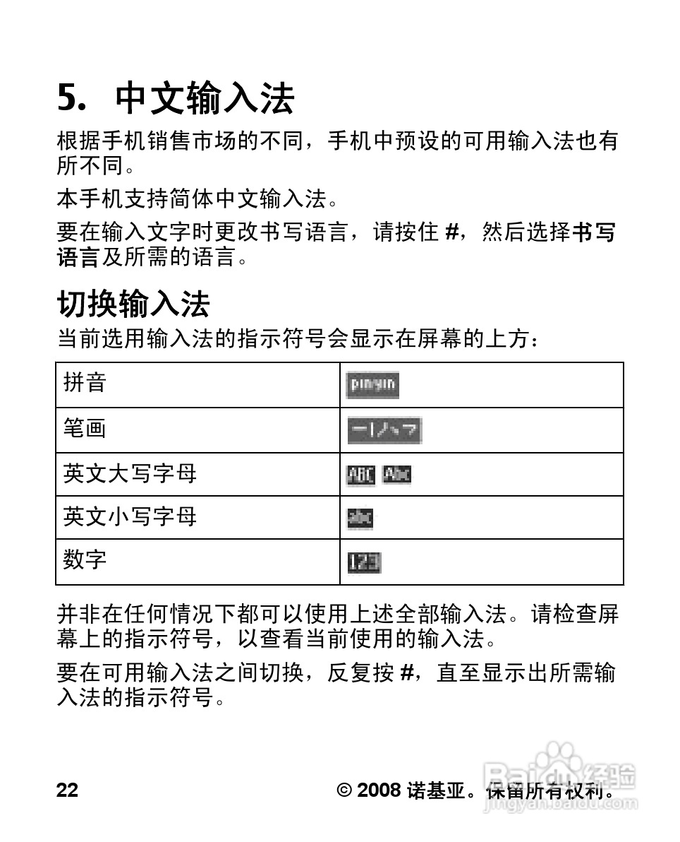 诺基亚Nokia 2680手机使用说明书:[3]