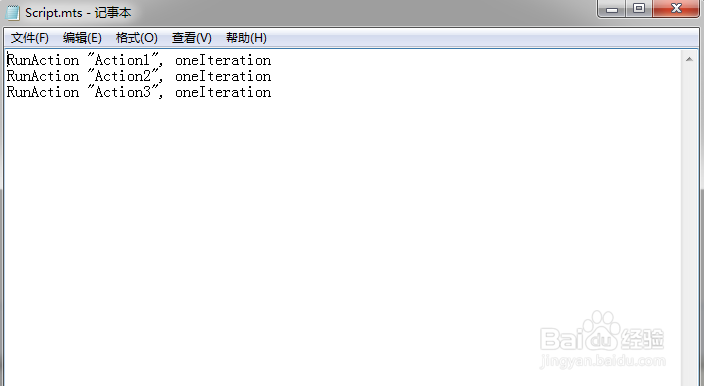 QTP12如何控制Action执行顺序