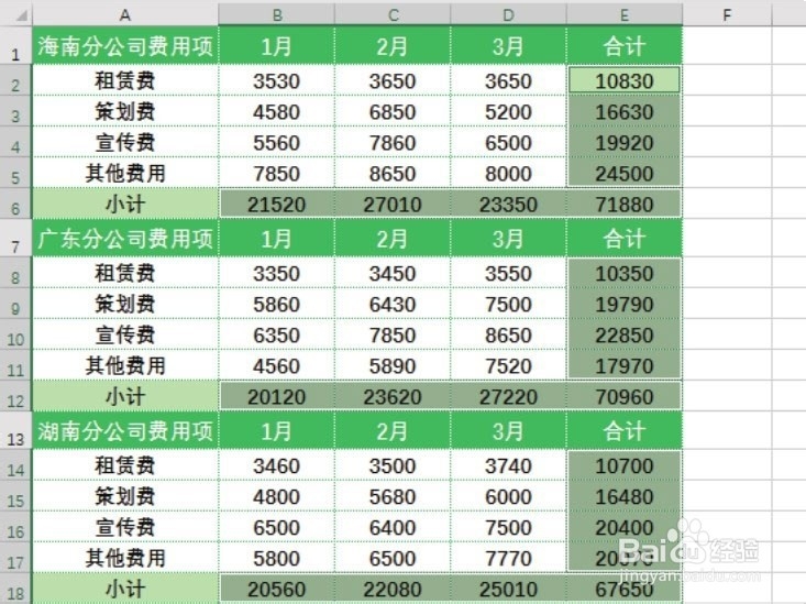 怎么用Excel快速进行隔行求和