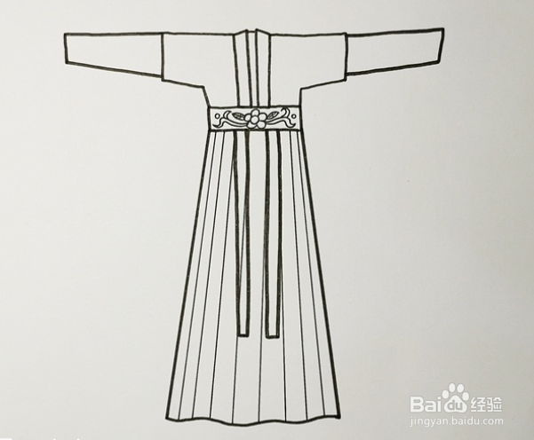 动漫古代裙子画法图片