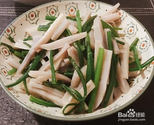 凉菜炒韭菜花