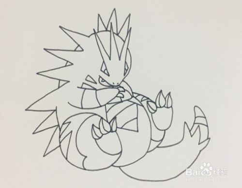 班吉拉的简笔画怎么画