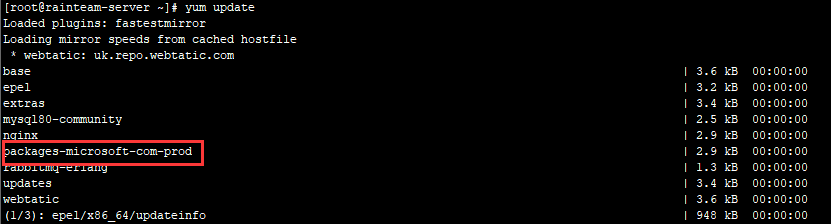 CentOS7使用yum安装asp.net core