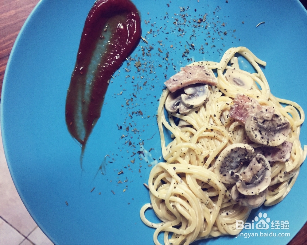 丧失自制力的奶油蘑菇意大利面