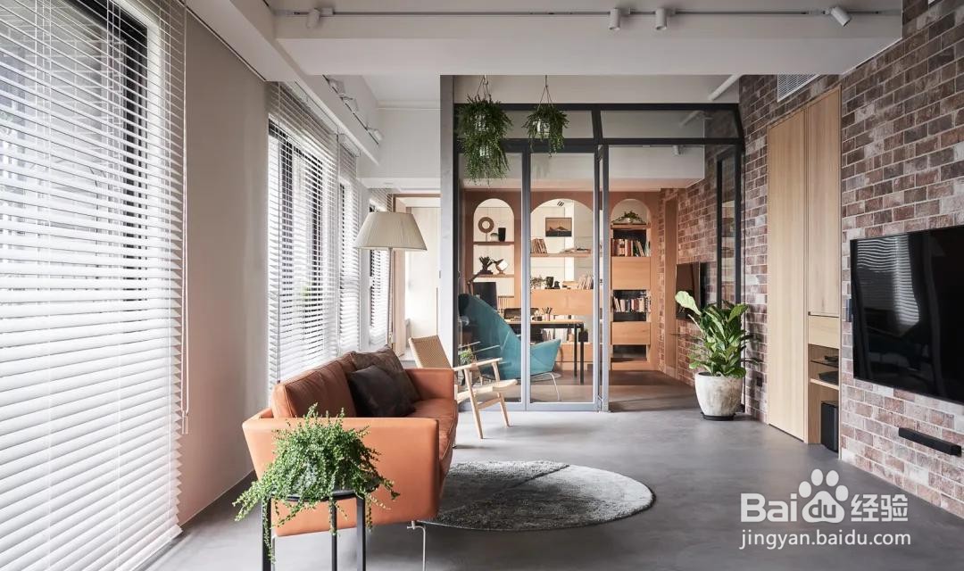 200㎡简约工业风,巧妙的动线与格局