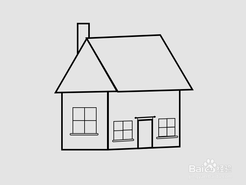 怎样画漂亮又简单的房子