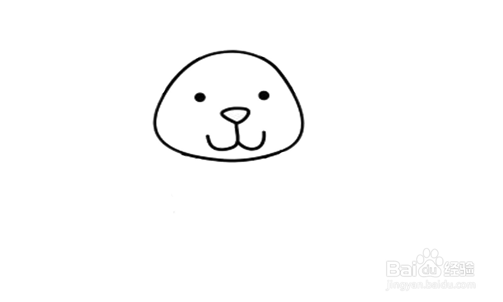 如何画出一个可爱的北极熊