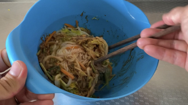 娃娃菜麻酱拌粉丝