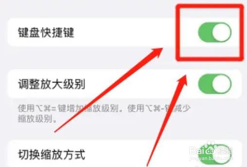 在哪里启用iphone键盘快捷键