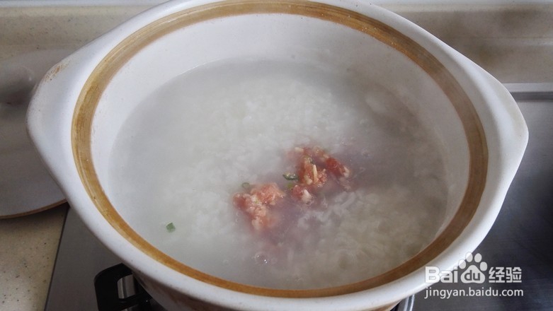 如何做肉末荠菜粥？