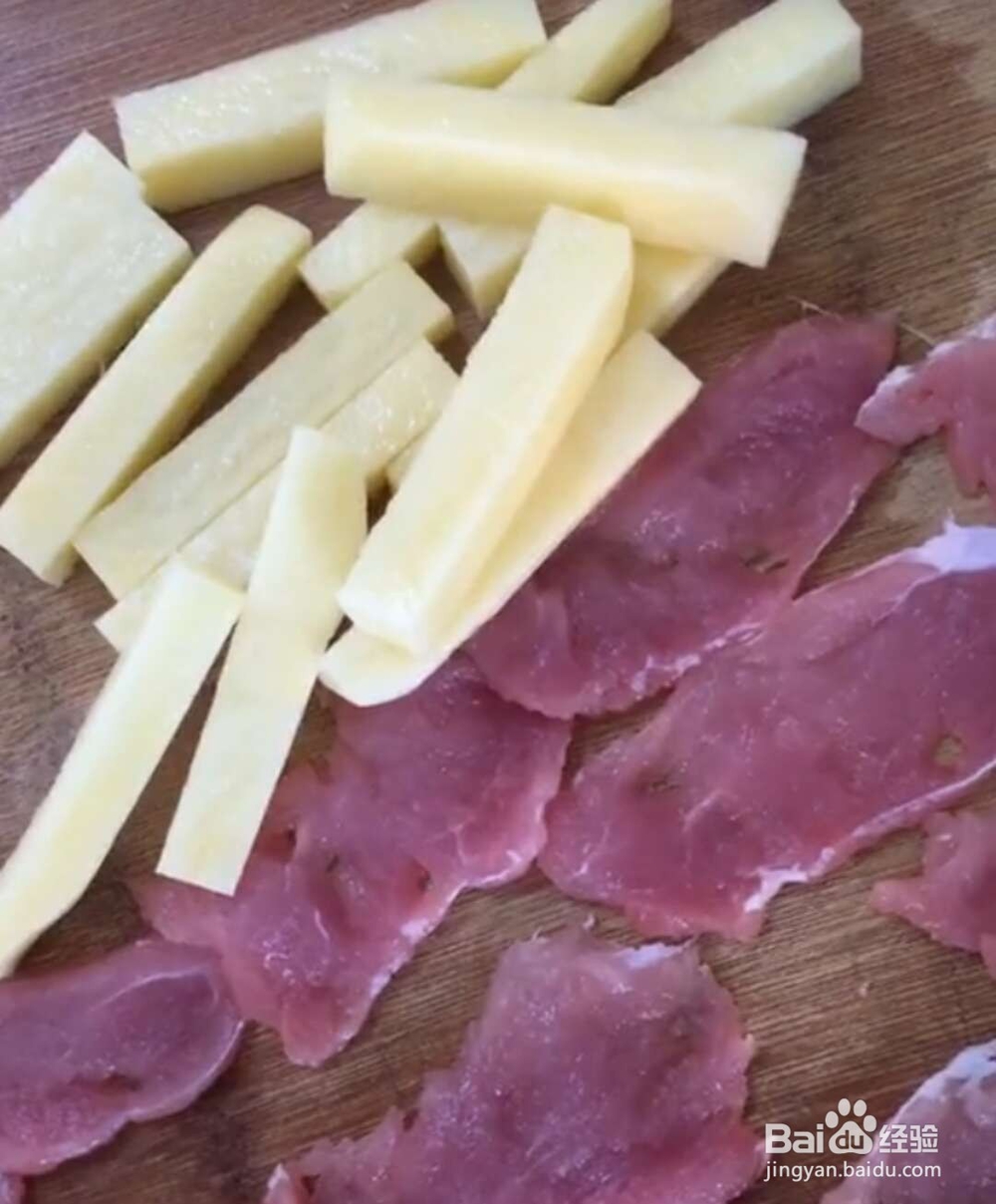 糖醋里脊土豆条的制作方法及步骤图示