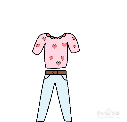 怎么画衣服裤子简笔画又漂亮