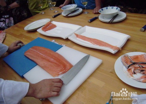 三文鱼各部位切片图解
