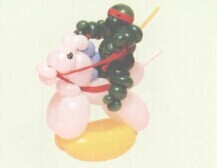 魔法气球造型系列之气球忍者神龟