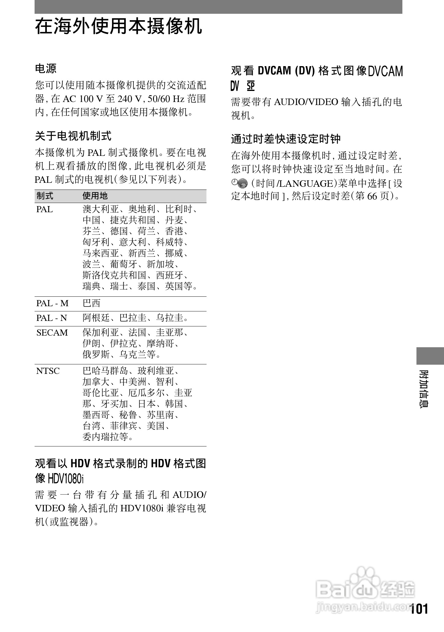 索尼HVR-A1C数字摄录一体机使用说明书:[11]