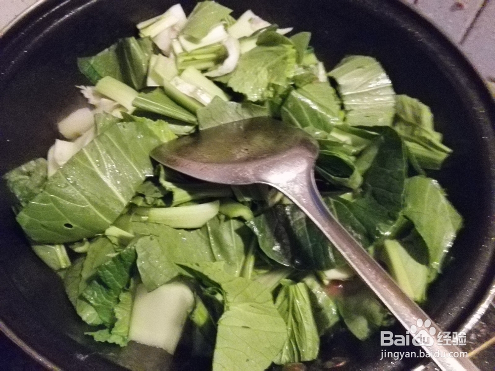 美味佳肴：青菜炒翅根