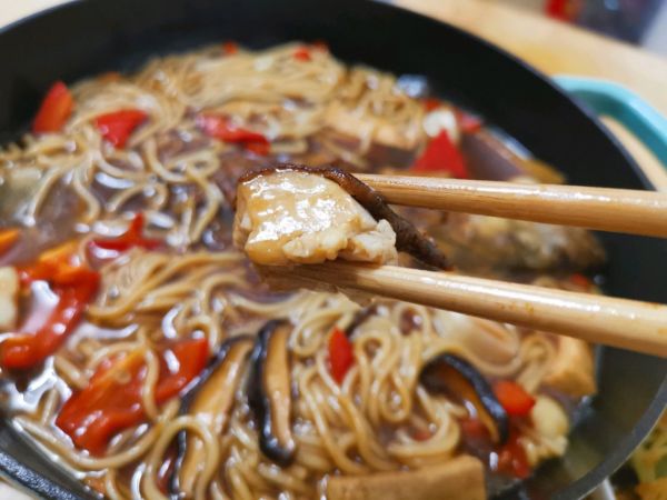 香菇豆腐煮桂鱼米粉