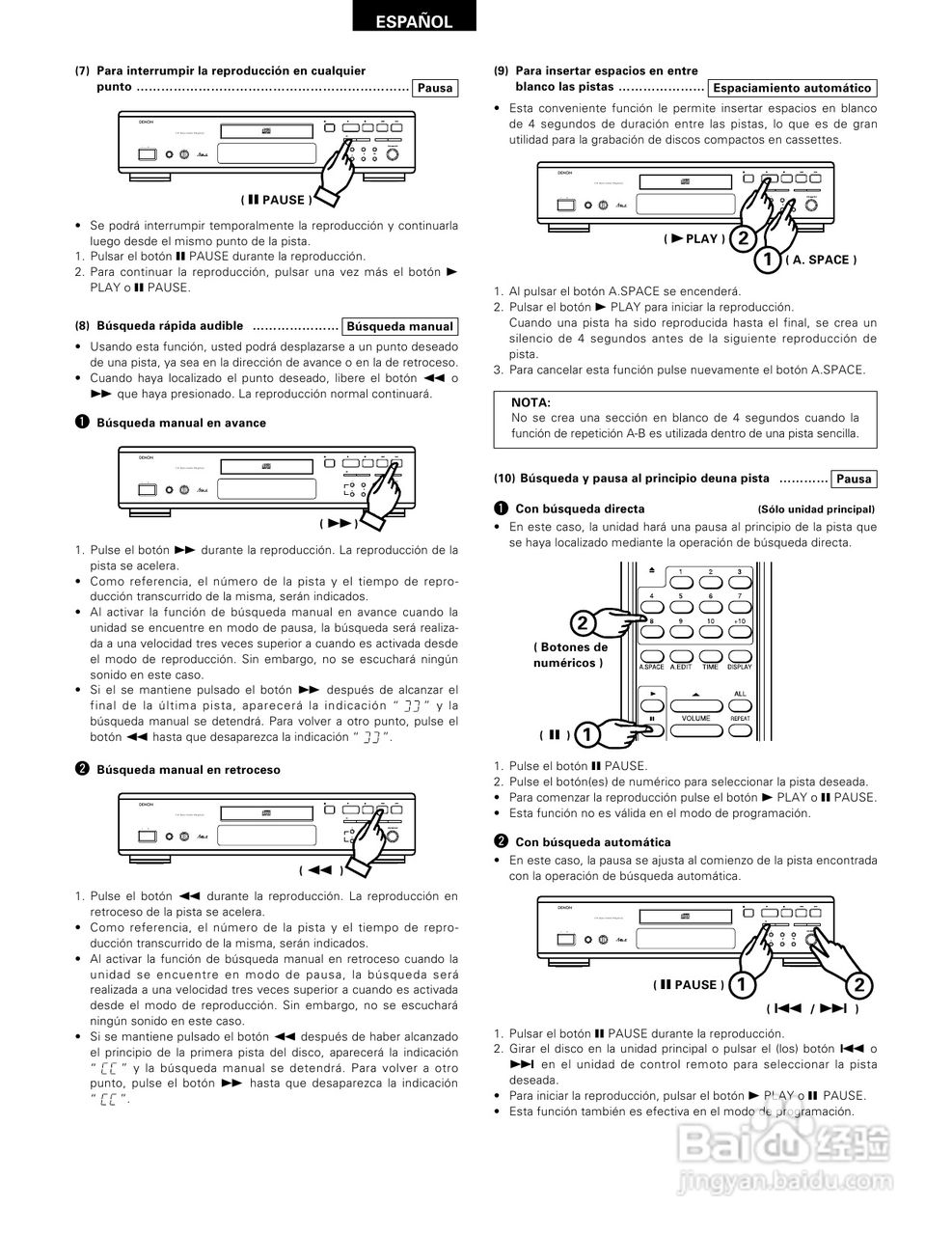 天龙DCD-685、DCD-485型CD播放机使用说明书:[3]