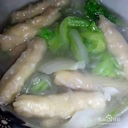 小白菜虾饺汤