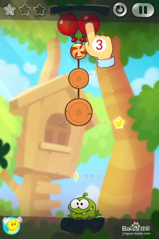 割绳子2满星攻略图：[2]第6至10关森林攻略