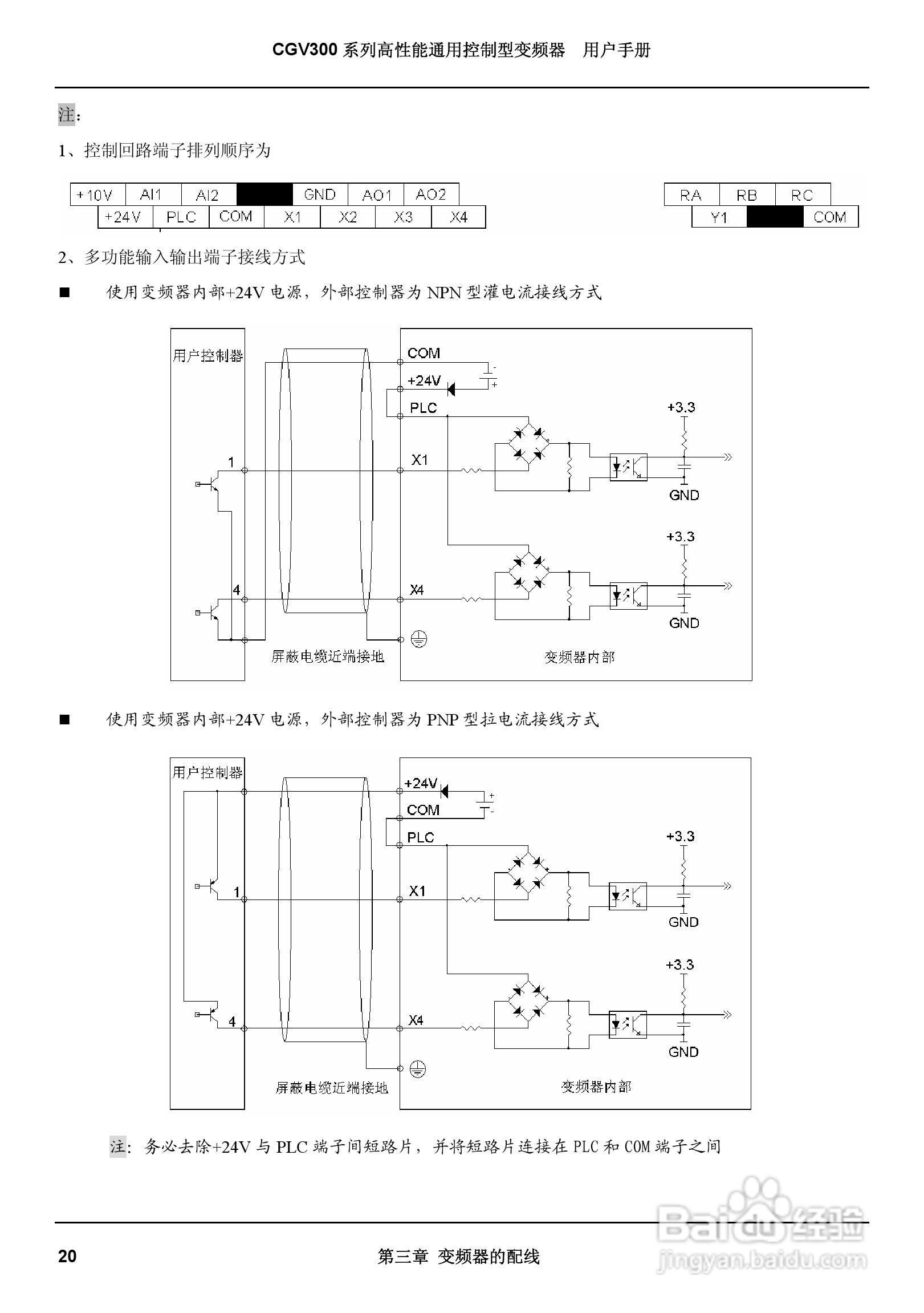 启功CGV300/450-4通用控制型变频器用户手册:[3]