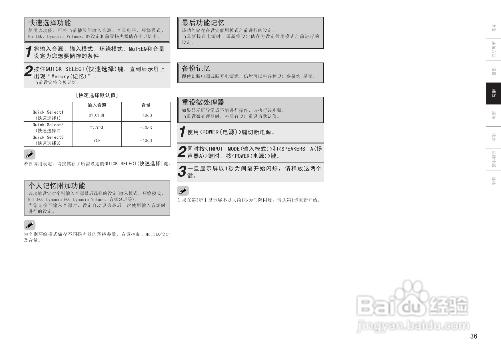 天龙AVR-1509、AVR-1519型收音环绕扩音机说明书:[2]