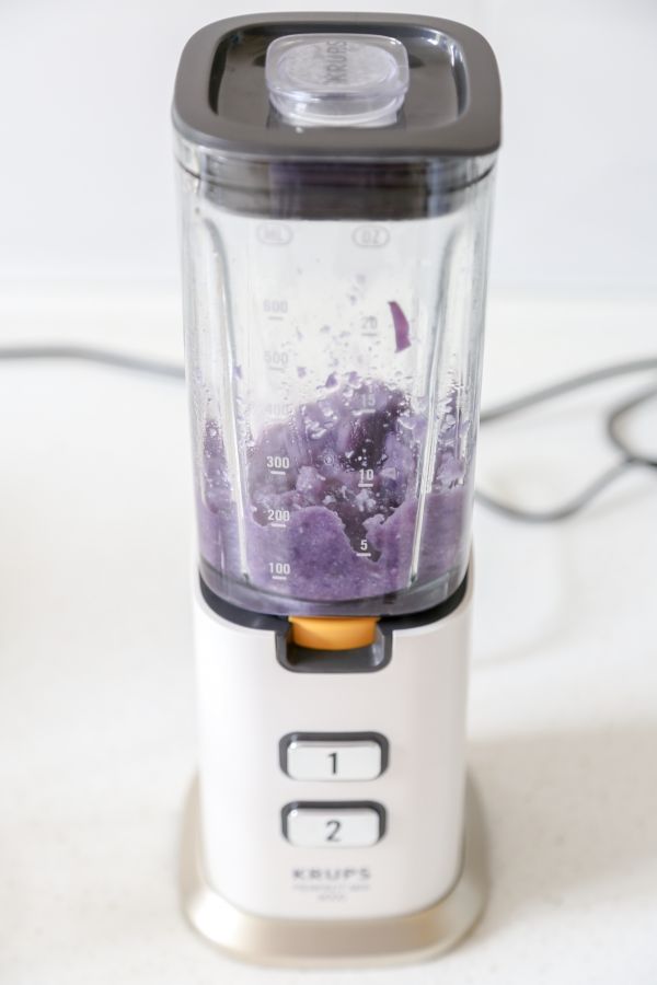 辅食日志 | 紫甘蓝泥米糊(6M+)