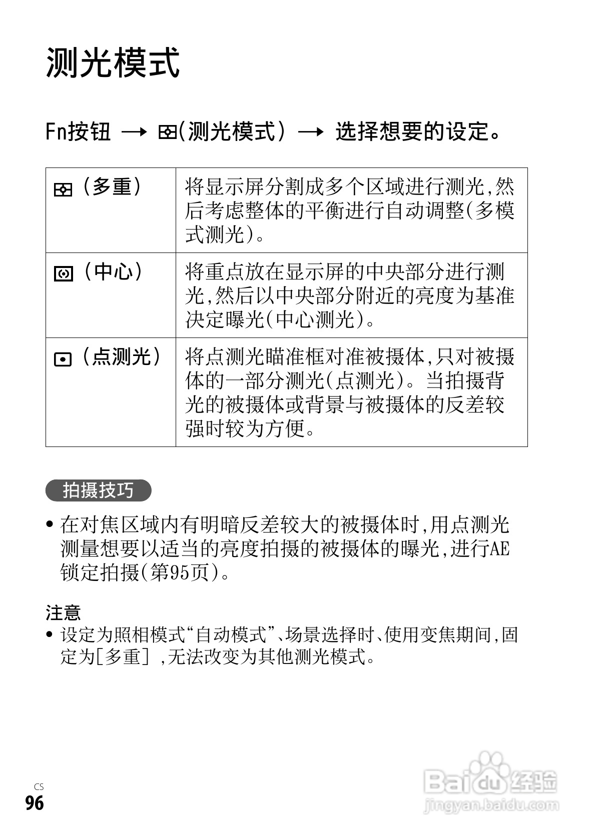 SONY索尼DSC-RX1数码相机说明书:[10]