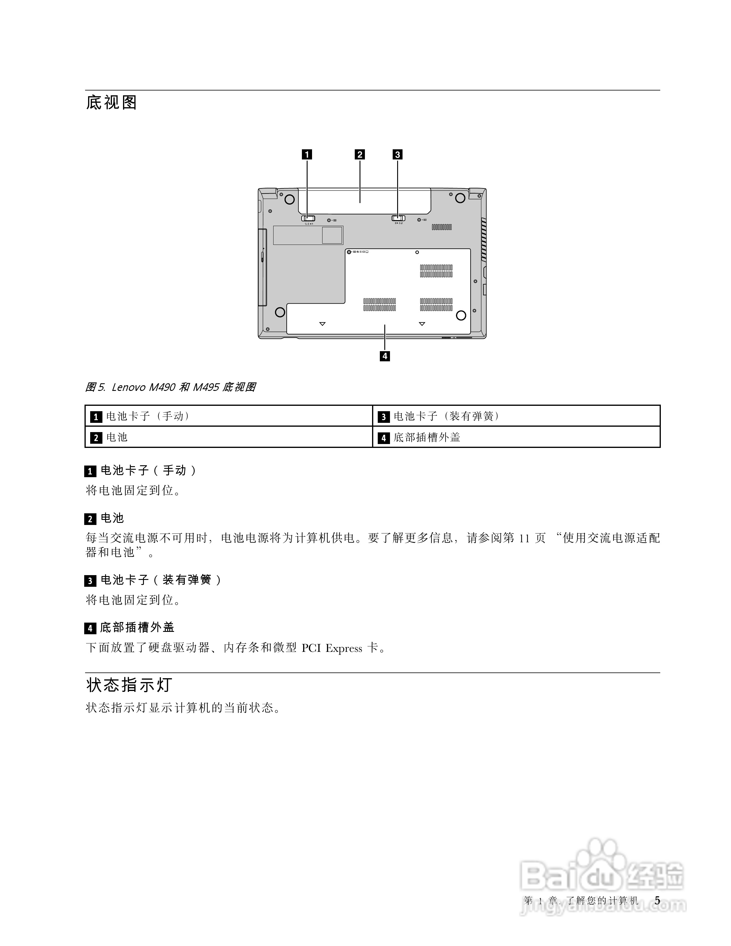 联想 Lenovo M495笔记本电脑说明书:[2]