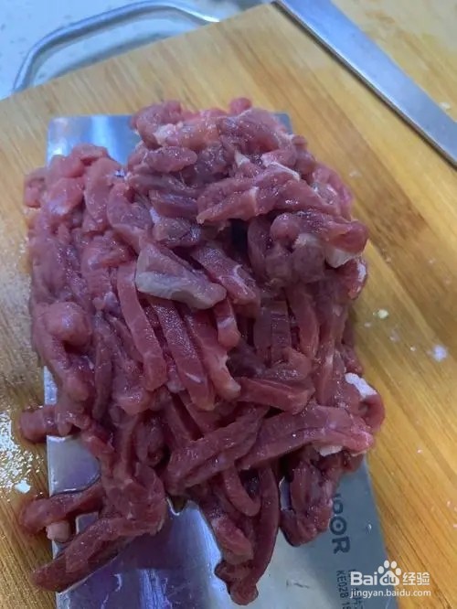 韭菜苔炒牛肉