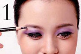 教您化妆之清新熟女紫妆容