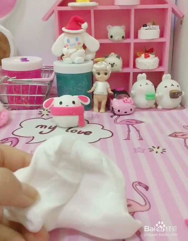 黏土围巾兔教程