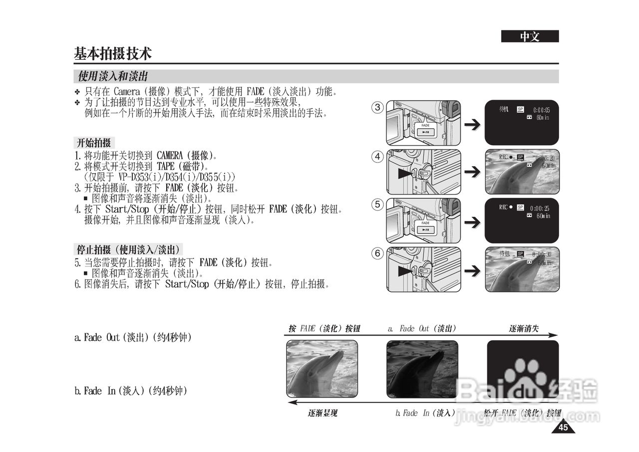 三星VP-D353(i)摄录一体机说明书:[5]