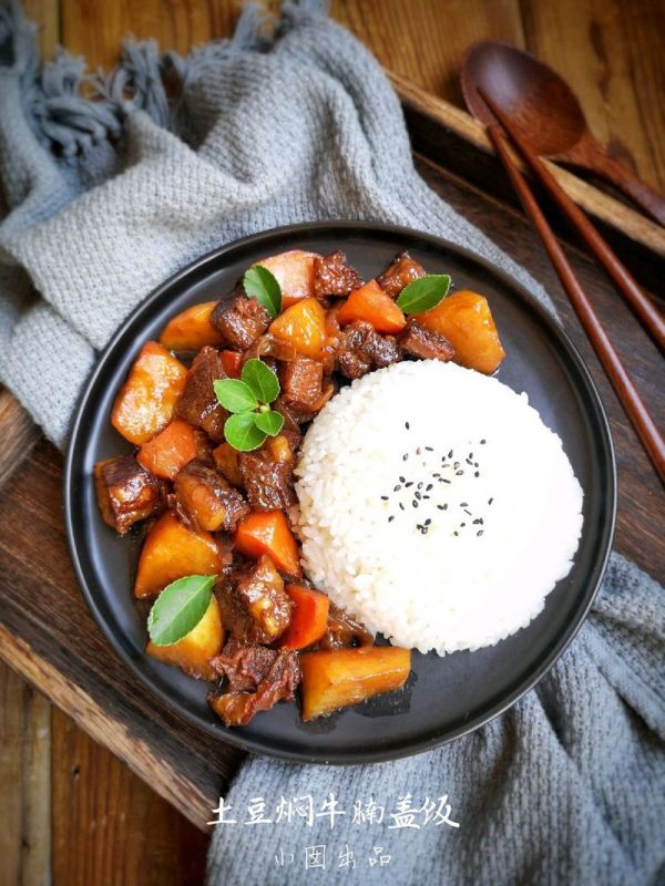 土豆焖牛腩盖饭